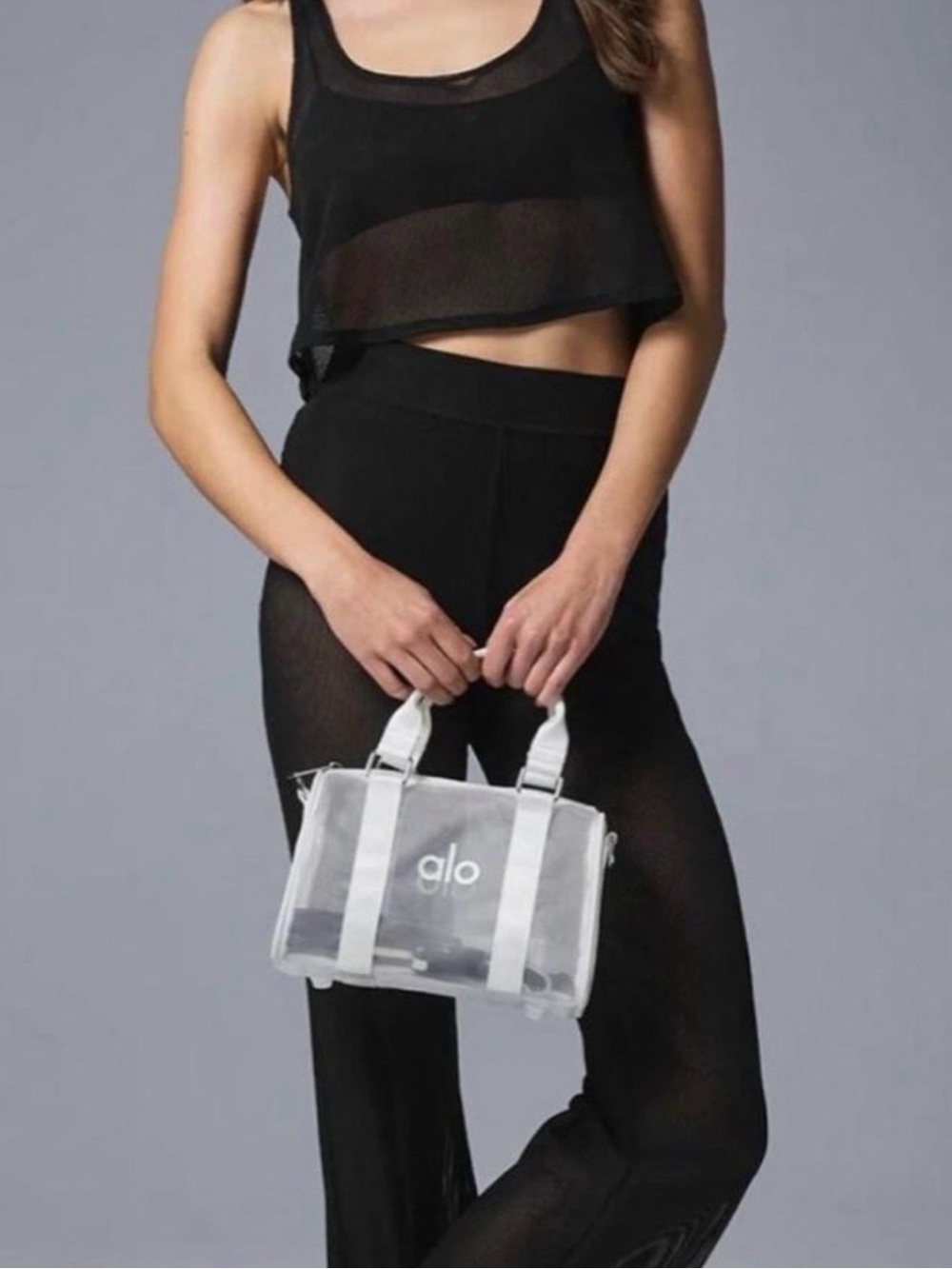 ALO Yoga Clear Mini Duffel Bag - White